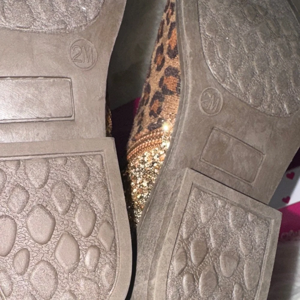 Leopard Print and Gold Glitter Kids Boots